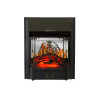 Електрокамін з обігрівом, звуком та ефектом полум'я декоративний Royal Flame Majestic FX M Black вбудований