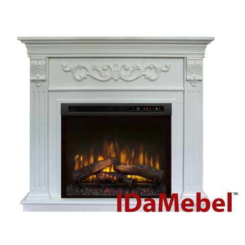 Камінокомплект електричний Dimplex IDaMebel Marseille білий з каміном Symphony XHD 28