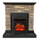 Камінокомплект електричний Dimplex IDaMebel Gemma Black в класичному стилі з каміном Majestic Black