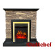 Камінокомплект електричний Dimplex IDaMebel Gemma коричневий з каміном Majestic Brass