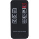 Електрокамін з обігрівом, звуком та ефектом полум'я декоративний Royal Flame Panoramic 33W LED FX N чорний вбудований