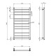 Рушникосушка електрична NAVIN Loft 500х1200 Digital права