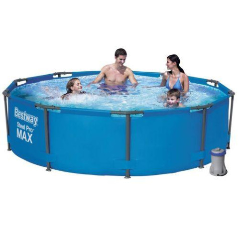 Каркасний басейн Bestway 305x100 см круглий з картриджним фільтром (56984)