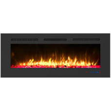 Електрокамін з обігрівом, звуком та ефектом полум'я декоративний Royal Flame Galaxy 50 RF чорний універсальний