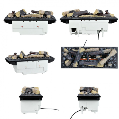 Електрокамін ірландський з дровами декоративний Dimplex Cassette 600 LED LOG чорний пластиковий
