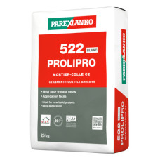 Клей для каменю 522 PROLIPRO 25кг, колір білий (Blanc)