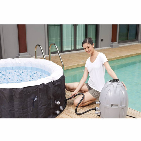 Надувний СПА-джакузі Bestway Lay-Z-Spa Miami круглий 180x66 см 2-4-місний аеромасаж