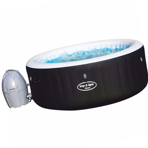 Надувний СПА-джакузі Bestway Lay-Z-Spa Miami круглий 180x66 см 2-4-місний аеромасаж