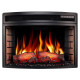 Електрокамін зі звуком декоративний ArtiFlame AF25 Panoramic чорний вбудований