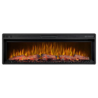 Електрокамін з обігрівом, звуком та пультом ДУ декоративний ArtiFlame AF50 Multicolor чорний вбудований