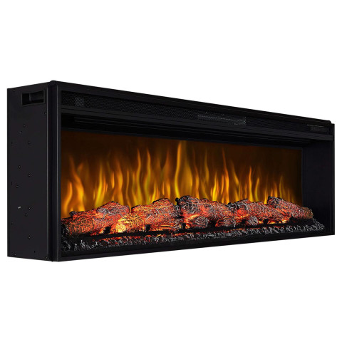 Електрокамін з обігрівом, звуком та пультом ДУ декоративний ArtiFlame AF50 Multicolor чорний вбудований