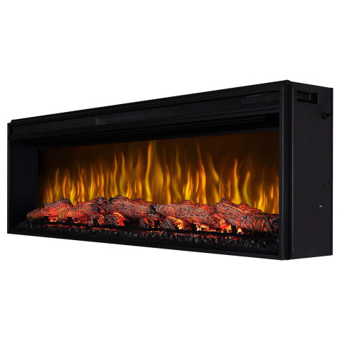Електрокамін з обігрівом, звуком та пультом ДУ декоративний ArtiFlame AF50 Multicolor чорний вбудований