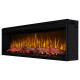 Електрокамін з обігрівом, звуком та пультом ДУ декоративний ArtiFlame AF50 Multicolor чорний вбудований