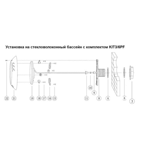 LED прожектор RGB, пластик, 33ВТ, 546 led
