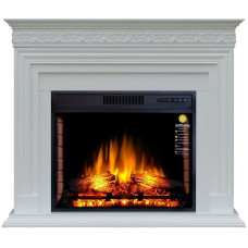 Камінокомплект ArtiFlame Pratella AF28S білий б'янко (101 х 117.1 см), зі звуком