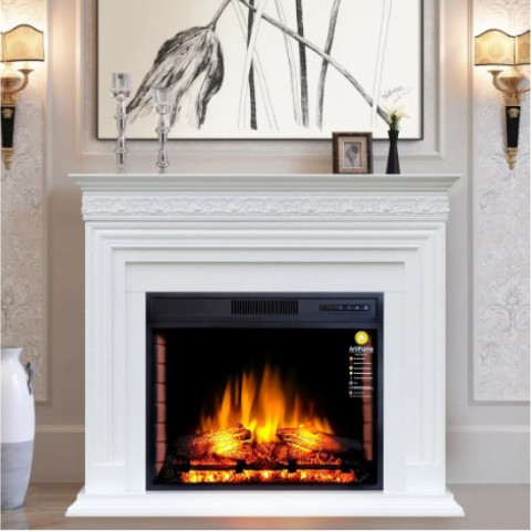Камінокомплект ArtiFlame Pratella AF28S білий б'янко (101 х 117.1 см), зі звуком