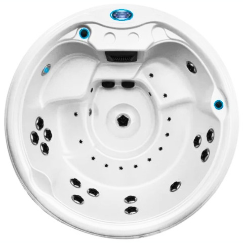 Гідромасажний СПА-басейн Leisurescape Torque Round 200x200x90 см 5-місний 30+ форсунок