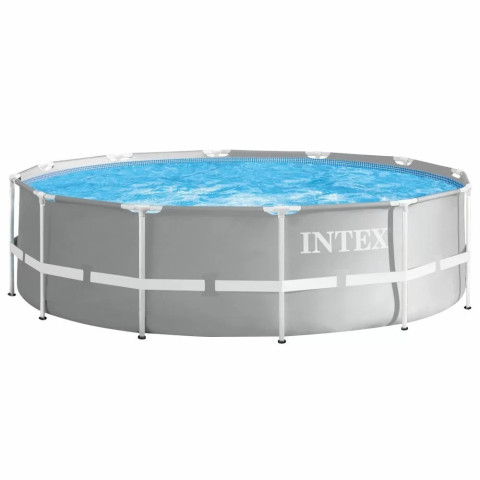 Каркасний басейн Intex 366x122 см круглий з картриджним фільтром 10,7 м³ з драбиною (26718)