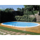 Чеський морозостійкий басейн (1000x416х150 см) Azuro Ibiza овальний, 62.4 м³ металевий збірний без лайнера
