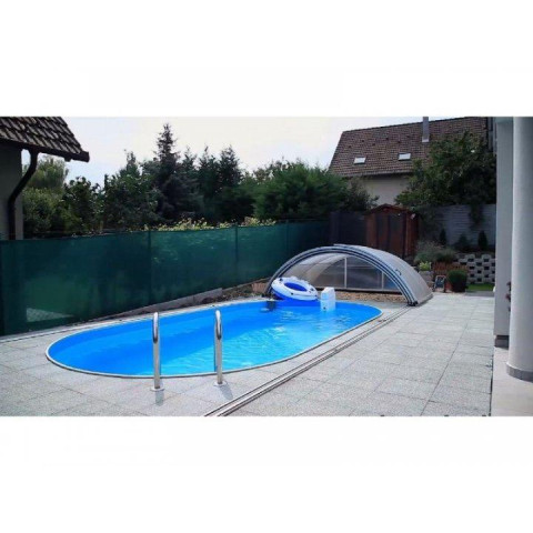 Чеський морозостійкий басейн (1000x416х150 см) Azuro Ibiza овальний, 62.4 м³ металевий збірний без лайнера