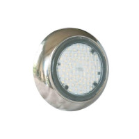 Прожектор AISI 304 125мм, накладний mini Clicker 36LED, 6Вт, 12В нержавіючий
