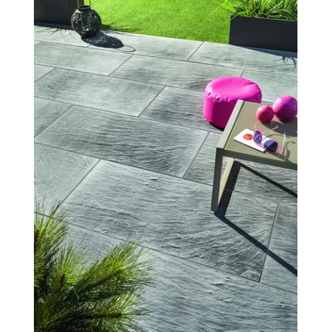 Камінь 33 бортовий 66х33х3,5 см, NOVASCHISTE, тон Anthracite
