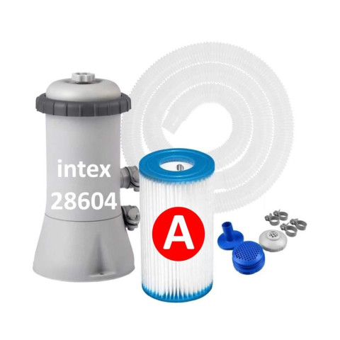 Надувний басейн Intex Easy Set 28132 (366x76 см) з фільтр-насосом картриджний круглий дитячий