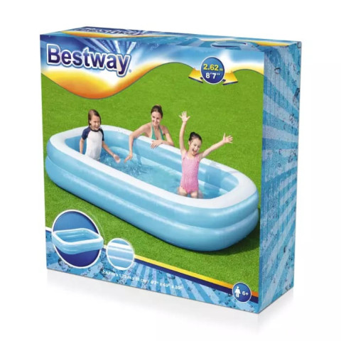 Дитячий надувний басейн Bestway 54006 (262 х 175 х 51 см)