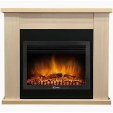 Камінокомплект електричний Dimplex IDaMebel Agata молочний дуб з каміном Electrolux EFP/P-2520LS