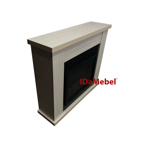 Камінокомплект електричний Dimplex IDaMebel Agata молочний дуб з каміном Electrolux EFP/P-2520LS