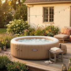 Надувний СПА-джакузі Intex PureSpa Bubble Therapy круглий 216x71 см 4-6-місний аеромасаж