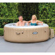 Надувний СПА-джакузі Intex PureSpa Bubble Therapy круглий 216x71 см 4-6-місний аеромасаж