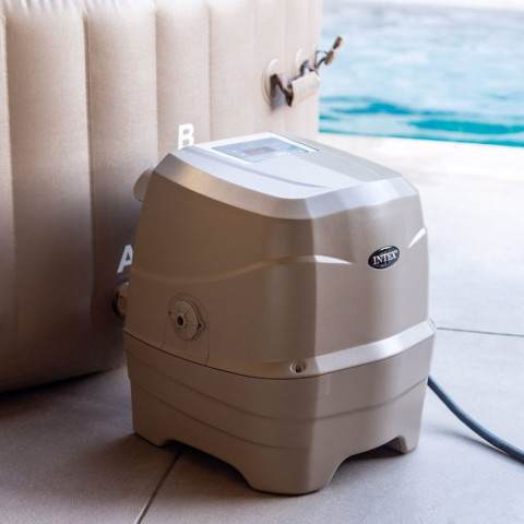 Надувний СПА-джакузі Intex PureSpa Bubble Therapy круглий 216x71 см 4-6-місний аеромасаж
