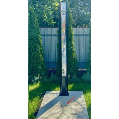 Піддон для душу Rustique Bulle 50х50 см Pierre 3 см 4 секції
