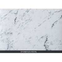 Мембрана StoneFlex біло-чорна Royal, 1.65 м армована з лаковим покриттям 327074334002