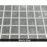 Армована мембрана StoneFlex, срібна мозаїка MATRIX SILVER, 1,65 з лаковим покриттям MATRIX SILVER