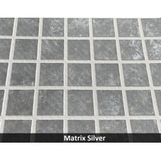 Армована мембрана StoneFlex, срібна мозаїка MATRIX SILVER, 1,65 з лаковим покриттям MATRIX SILVER
