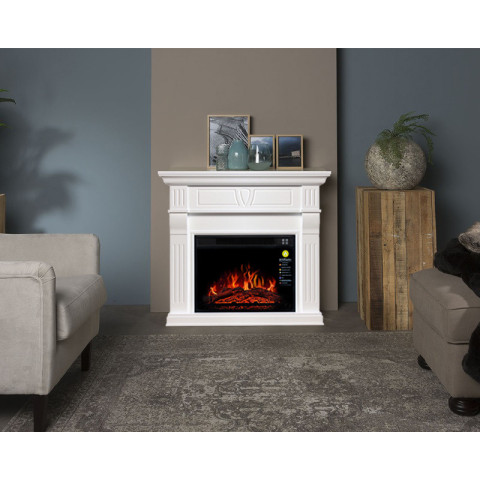 Камінокомплект ArtiFlame Beethoven АF23S білий б'янко зі звуком (98 х 85 х 35 см)