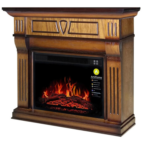 Камінокомплект ArtiFlame Beethoven АF23S дуб антик зі звуком (98 х 85 х 35 см)