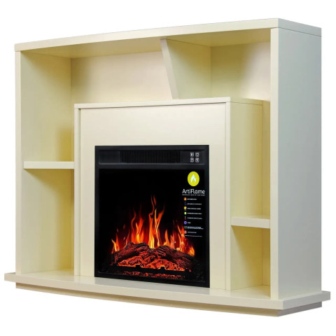 Камінокомплект ArtiFlame BINN AF18 слонова кістка (110 х 84.1 х 33.5 см)