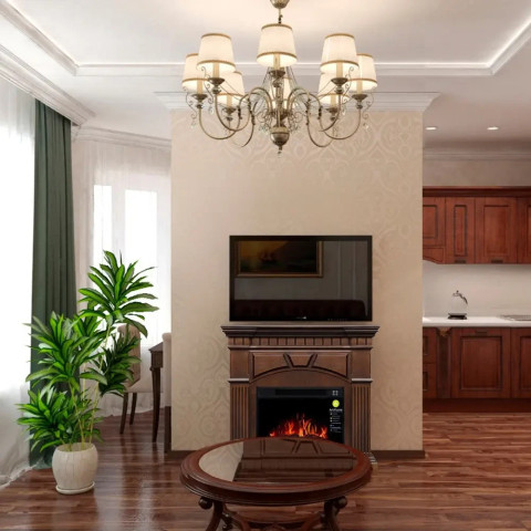 Камінокомплект ArtiFlame York AF23S дуб антик (108.6 х 99.8 х 36.5 см) зі звуком