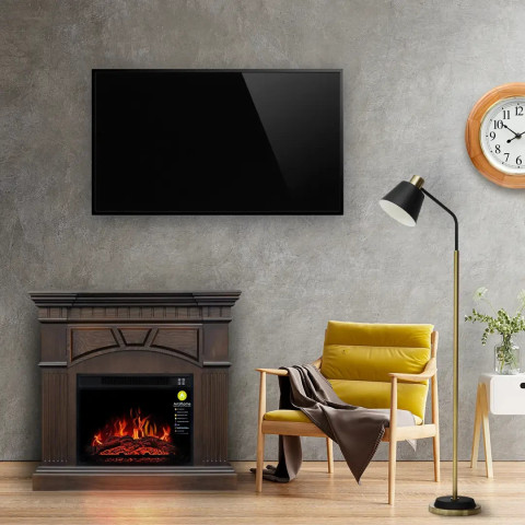 Камінокомплект ArtiFlame York AF23S махагон коричневий антик (108.6 х 99.8 х 36.5 см) зі звуком