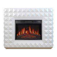 Камінокомплект ArtiFlame Diamond AF23S білий б'янко (107.5 х 90.5 см) зі звуком
