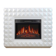 Камінокомплект ArtiFlame Diamond AF23S білий б'янко (107.5 х 90.5 см) зі звуком
