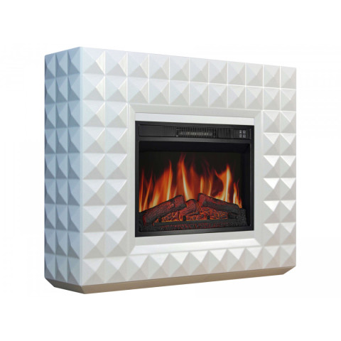 Камінокомплект ArtiFlame Diamond AF23S білий б'янко (107.5 х 90.5 см) зі звуком