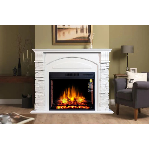 Камінокомплект ArtiFlame Alioth AF28S білий б'янко (120 х 97.9 х 35.2 см) зі звуком