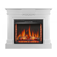 Камінокомплект ArtiFlame Lester AF28S білий б'янко (113 х 98 х 32.5 см) зі звуком