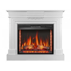 Камінокомплект ArtiFlame Lester AF28S білий б'янко (113 х 98 х 32.5 см) зі звуком