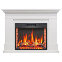 Камінокомплект ArtiFlame Sacramento AF28S білий б'янко (119 х 100 х 35 см) зі звуком