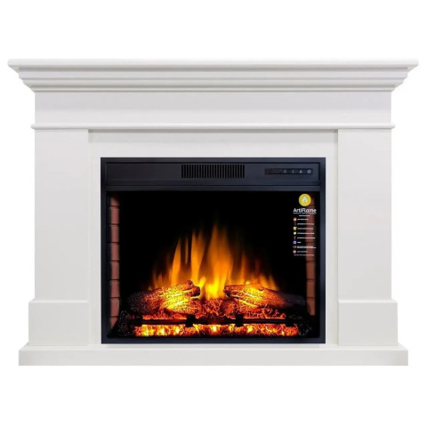 Камінокомплект ArtiFlame Sacramento AF28S білий б'янко (119 х 100 х 35 см) зі звуком